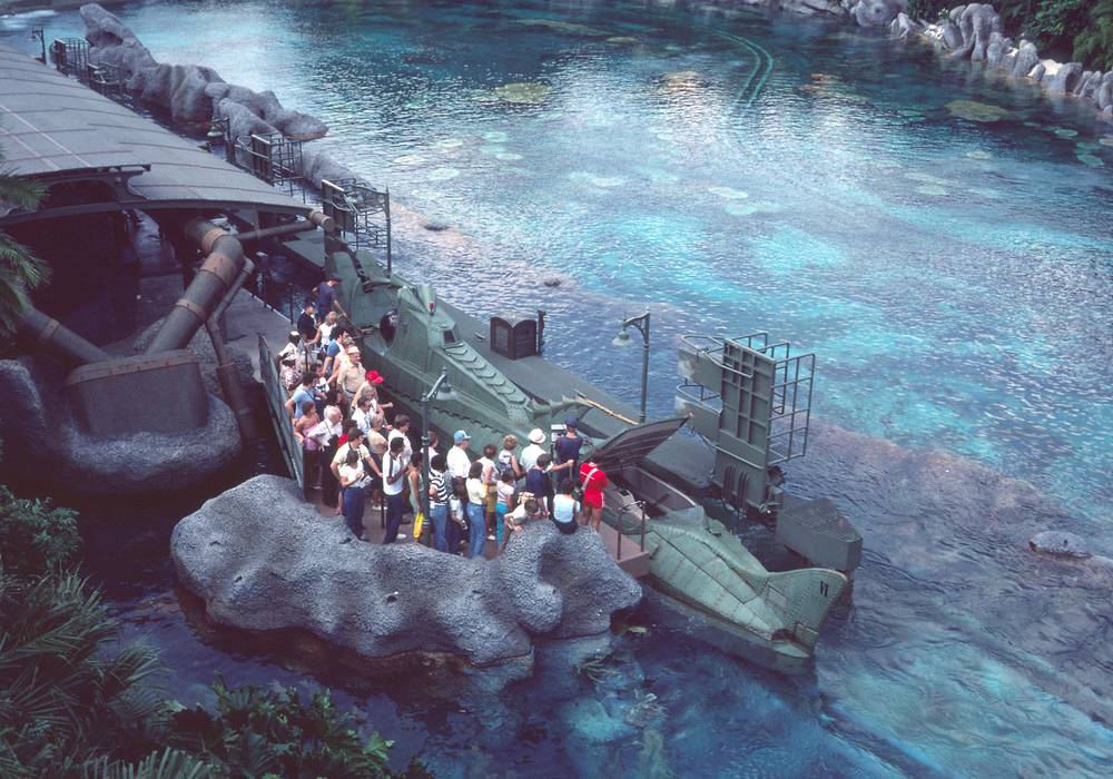 Oct. 7, 1981 - Disneyworld, Orlando, Florida.<br />Passing the time between work and flight back home.<br />Captain Nemo's submarine.
