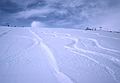 March 5, 1982 - Zermatt, Switzerland.<br />Powdery snow above Trockener Steg.