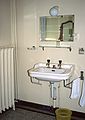 March 6, 1982 - Lausanne, Switzerland.<br />The bathroom in our hotel.
