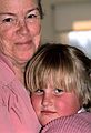 April 10, 1982 - Manchester by the Sea, Massachusetts.<br />Mirdza and her granddaughter Laila.