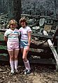 May 1, 1982 - Sturbridge Village, Massachusetts.<br />Laila and Krista.