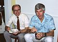 June 20, 1982 - Brunch at Tom and Gina's in Andover, Massachusetts.<br />Egils and Tom.
