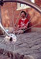 July 18, 1982 - Newburyport, Massachusetts.<br />Jim taking a break on the hottest day of the year.