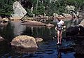 July 24, 1982 - Carter Notch, New Hampshire.<br />Bell Labs Merrimack Valley Outing Club hike to Carter Notch AMC hut, NH.<br />Marcy.