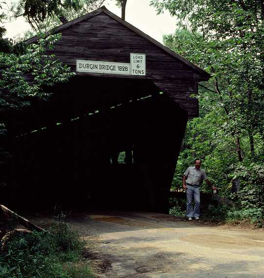 August 1, 1982 - Durgin Bridge near North Sandwich, New Hampshire.<br />A. J.