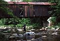 August 1, 1982 - Durgin Bridge near North Sandwich, New Hampshire.<br />Bill and A. J.