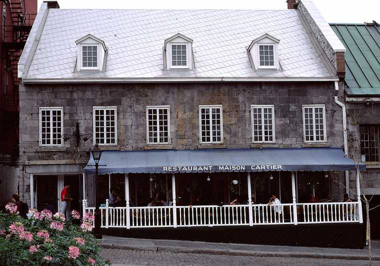 August 11, 1982 - Montreal, Quebec, Canada.<br />Restaurant Maison Cartier.