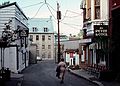 August 12, 1982 - Quebec City, Quebec, Canada.<br />Au Petit Hotel, a place recommended by Mike Decelle (already full when we got there).
