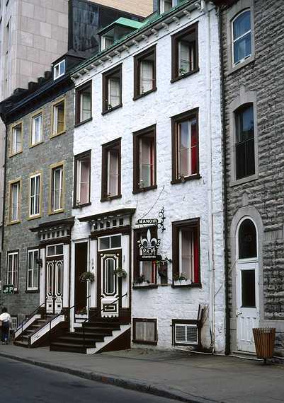 August 13, 1982 - Quebec City, Quebec, Canada.<br />St. Louis Street, old town.