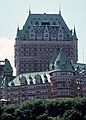 August 13, 1982 - Quebec City, Quebec, Canada.<br />View from a tour boat.<br />Chateau Frontenac.