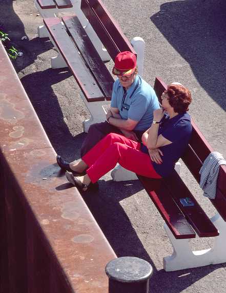 August 13, 1982 - Quebec City, Quebec, Canada.<br />View from the docking tour boat.