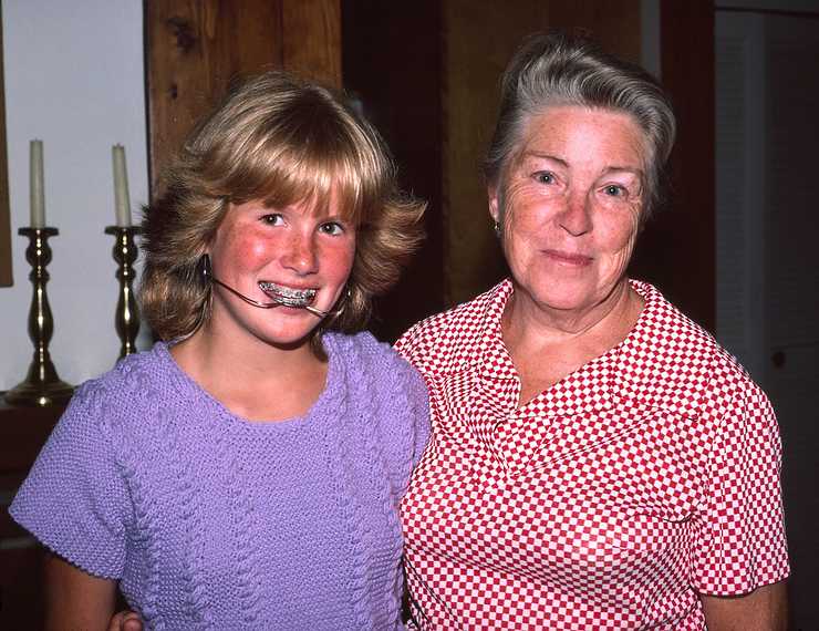 August 14, 1982 - Manchester by the Sea, Massachusetts.<br />Krista and her grandmother Mirdza.