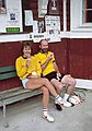 August 28, 1982 - Vermont Bicycle Touring trip out of Dorset, Vermont.<br />Buzzy and a fellow VBT cyclist.