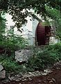 August 28, 1982 - Vermont Bicycle Touring trip out of Dorset, Vermont.<br />Water wheel in Dorset.