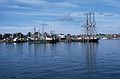 Oct. 3, 1982 - Cape Ann, Massachusetts.<br />Bicycling with Jim.<br />Gloucester harbor.