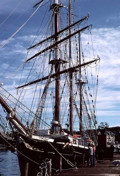 Oct. 3, 1982 - Cape Ann, Massachusetts.<br />Bicycling with Jim.<br />The Regina Maris in East Gloucester.