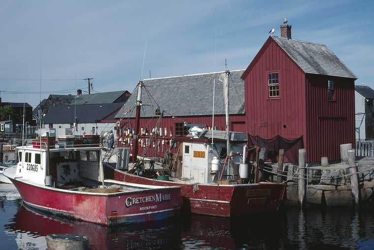 Oct. 3, 1982 - Cape Ann, Massachusetts.<br />Bicycling with Jim.<br />Motif #1 in Rockport.