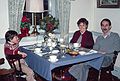 Dec. 28, 1982 - Between York and Lancaster, Pennsylvania.<br />Groff's Farm Restaurant in Mount Joy.<br />Julian, Baiba, and Ronnie.