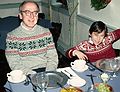 Dec. 28, 1982 - Between York and Lancaster, Pennsylvania.<br />Groff's Farm Restaurant in Mount Joy.<br />Egils and Julian.
