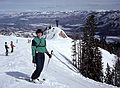 March 2, 1983 - Aspen Highlands, Colorado.<br />Leslie.