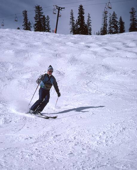 March 2, 1983 - Aspen Highlands, Colorado.<br />Dave.