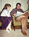 April 2, 1983 - Manchester by the Sea, Massachusetts.<br />Krista and Juris.