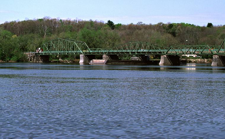 May 7, 1983 - West Newbury, Massachusetts.<br />Rocks Village bridge.