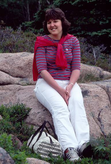 June 18, 1983 - Acadia National Park, Mount Desert Island, Maine.<br />Elaine.