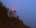 June 18, 1983 - Acadia National Park, Mount Desert Island, Maine.<br />Bass Harbor lighthouse.
