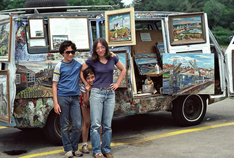 June 26, 1983 - Ogunquet, Maine.<br />Carl, Melody, and Joyce.