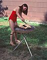 July 10, 1983 - Lawrence, Massachusetts.<br />At Marie's pool.<br />Joyce.