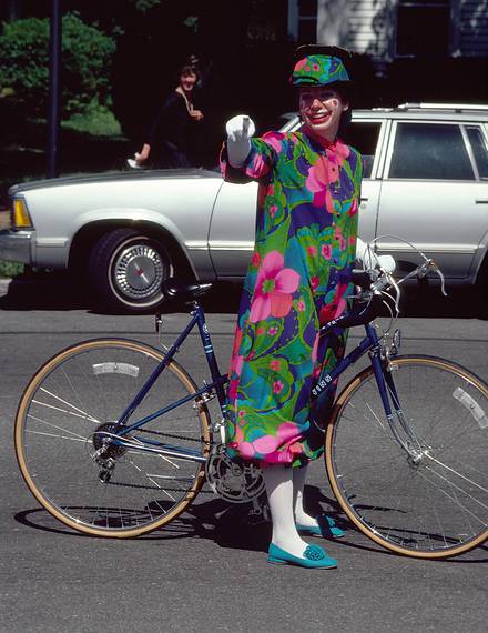 August 13, 1983 - Merrimac, Massachusetts.<br />Old Home Day Celebration.<br />Our neighbor Carol.