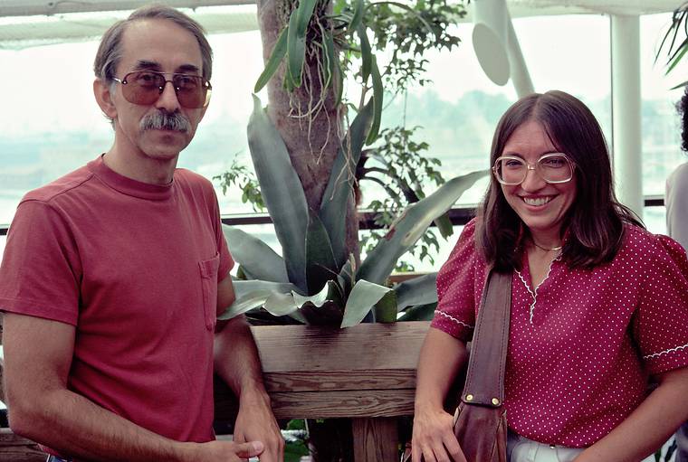 August 28, 1983 - Baltimore, Maryland.<br />Ronnie and Joyce at the Aquarium.