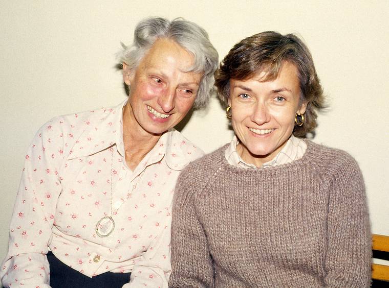 Oct. 29, 1983 - North Andover, Massachusetts.<br />Ilze and Baiba.