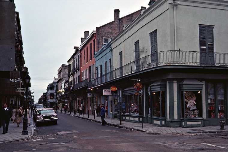 Jan. 25, 1984 - New Orleans, Louisiana.<br />Corner of Toulouse and Royale Streets.