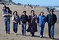 April 21, 1984 - Plum Island, Massachusetts.<br />Carl carrying Jeremy (Paul's son), Melody, Eric, Norma, Joyce, and Paul.