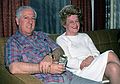 April 22, 1984 - Lawrence, Massachusetts.<br />Uncle Arthur (Marie's brother) and his wife Aunt Peg.