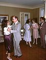 May 5, 1984 - Newburyport, Massachusetts.<br />Joyce's and Egils' wedding.<br />Joyce and Egils dancing with Norma, Joyce's sister, and her husband Paul in back.