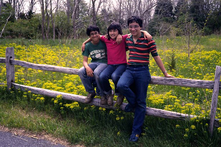 May 27, 1984 - Cape Cod, Massachusetts.<br />Eric, Melody, and Carl.