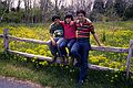 May 27, 1984 - Cape Cod, Massachusetts.<br />Eric, Melody, and Carl.