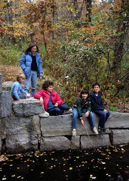 October, 1984 - North Andover, Massachusetts.<br />Appalachian Mountain Club hike.<br />Jeremy, Joyce, Becky Dow, Melody, and Eric.