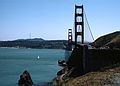 May 6, 1984 - Lime Point just north of the Golden Gate Bridge, Sausolito, California.<br />Golden Gate Bridge.