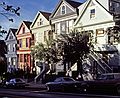 May 8, 1984 - San Francisco, California.<br />Victorian houses on Powell Street.