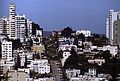 May 9, 1984 - San Francisco, California.<br />Lombard Street as seen from Telegraph Hill.