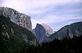 May 10, 1984 - Yosemite Valley in Yosemite National Park. California.<br />First glimpse of Yosemite Valley with El Capitan and Half Dome.