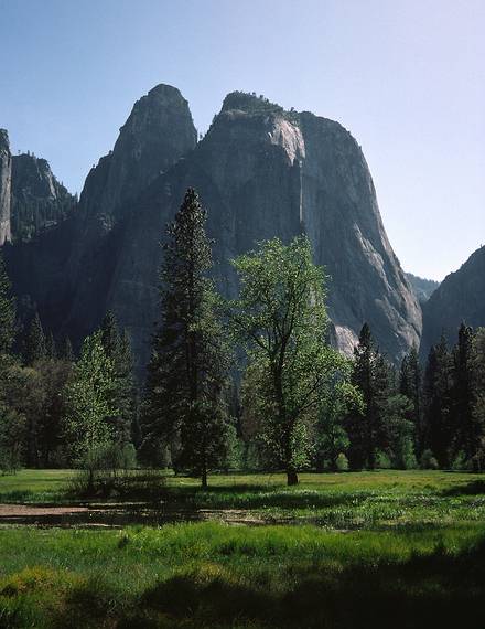 May 10, 1984 - Yosemite Valley in Yosemite National Park. California.<br />Cathedral Spires?