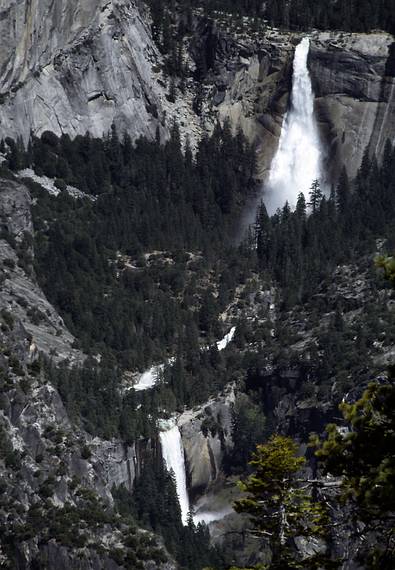 May 11, 1984 - Yosemite Valley in Yosemite National Park.<br />Vernal and Nevada Falls (Little Yosemite Valley).