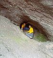August 21, 1984 - Flower Pot Rocks at Hopewell Cape, New Brunswick, Canada.<br />Carl and Eric.