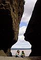 August 21, 1984 - Flower Pot Rocks at Hopewell Cape, New Brunswick, Canada.<br />Joyce and Melody.