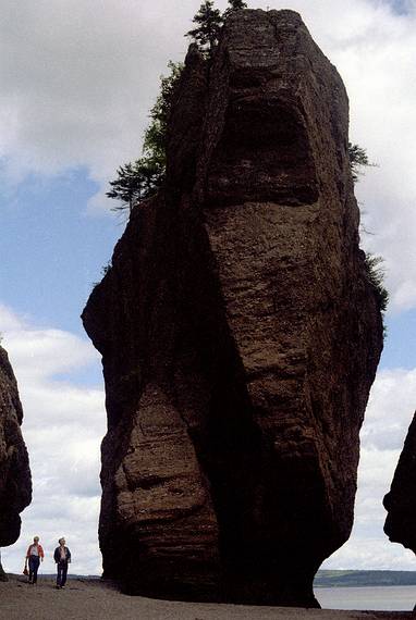 August 21, 1984 - Flower Pot Rocks at Hopewell Cape, New Brunswick, Canada.